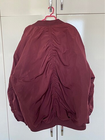Bershka Bershka bordo bomber ceket