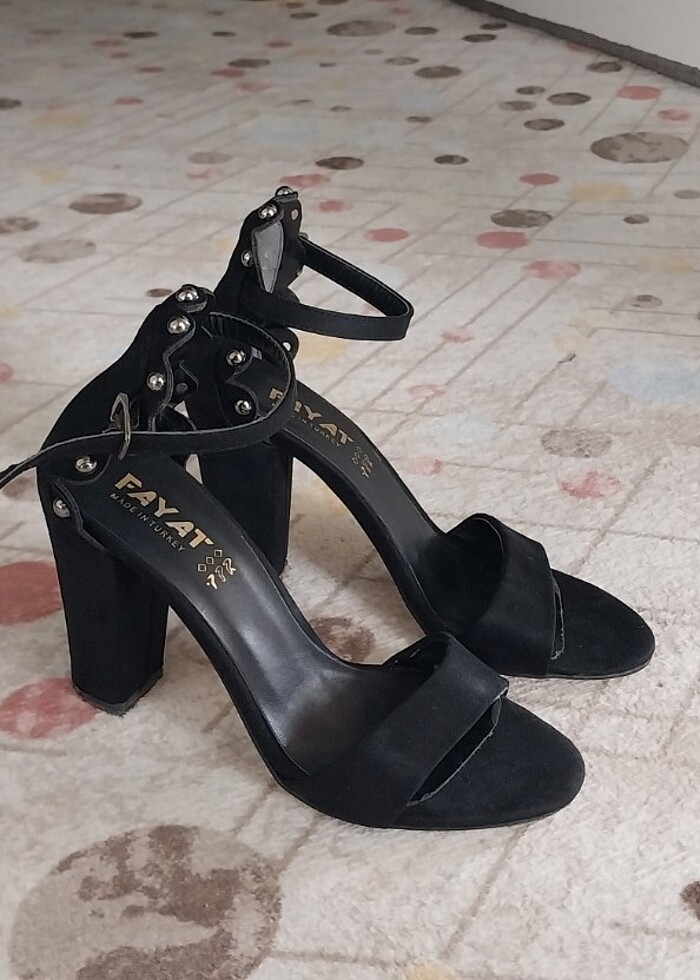 Kalin topuklu kadın ayakkabı  - Görsel 2
