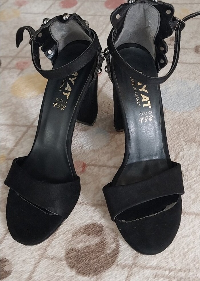 Kalin topuklu kadın ayakkabı  - Görsel 5