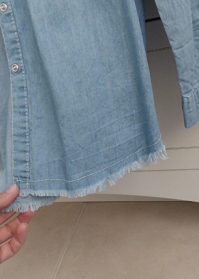 Kadın Kot gömlek  - Görsel 3