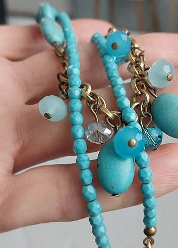 Taş Kolye bileklik set - Görsel 6