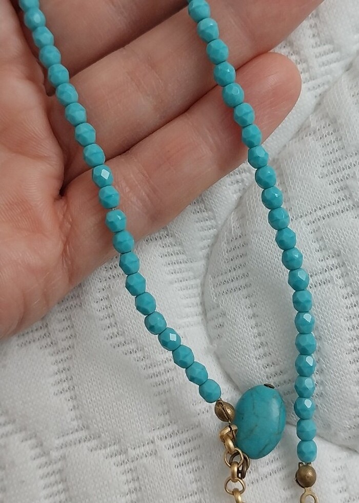 Taş Kolye bileklik set - Görsel 5