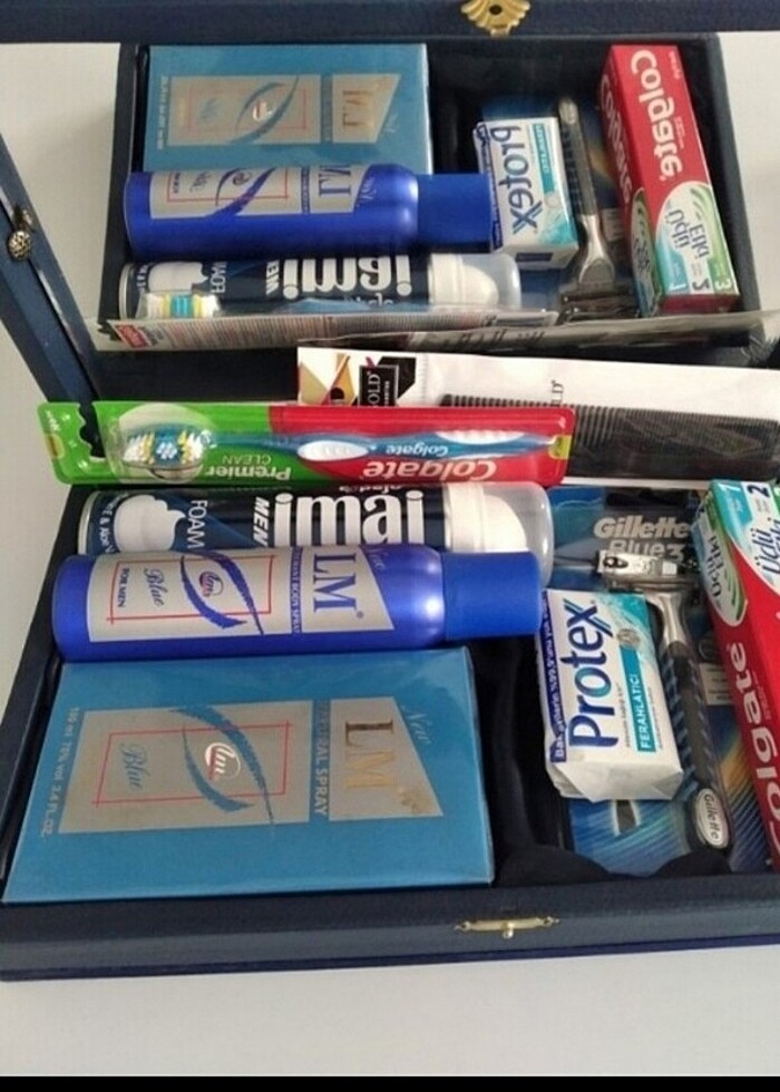 Çeyiz bohçalarına damat tıraş takımı  - Görsel 2