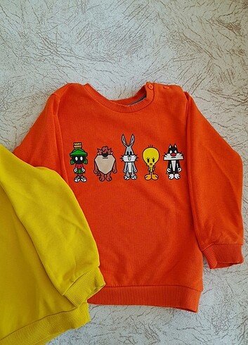 4 Yaş Beden turuncu Renk LCW 3/4 yaş sweatshirt