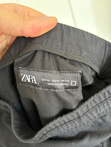xl Beden siyah Renk Zara Keten Pantolon