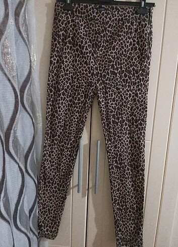 SOUCHI LEOPAR TAYT PANTALON
