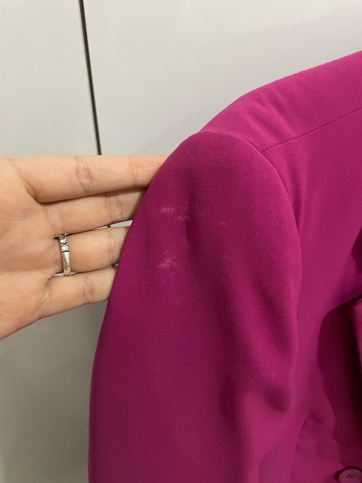 Pembe Düğmeli Kadın Blazer Ceket - Görsel 3