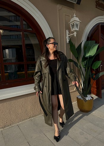 Pull&Bear Deri Trençkot