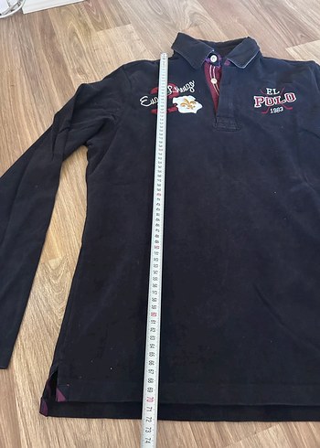 Lacivert Uzun Kollu Polo Tişört - Görsel 4