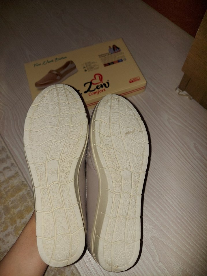 Bej Kadın Dolgu Topuklu günlük ayakkabı - Görsel 4