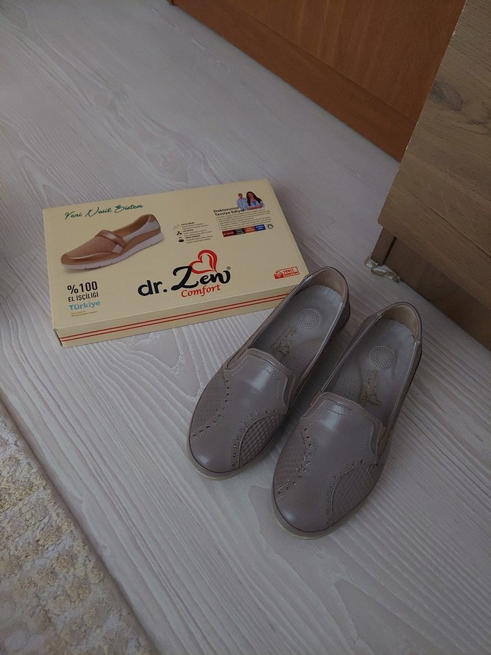 Bej Kadın Dolgu Topuklu günlük ayakkabı - Görsel 2