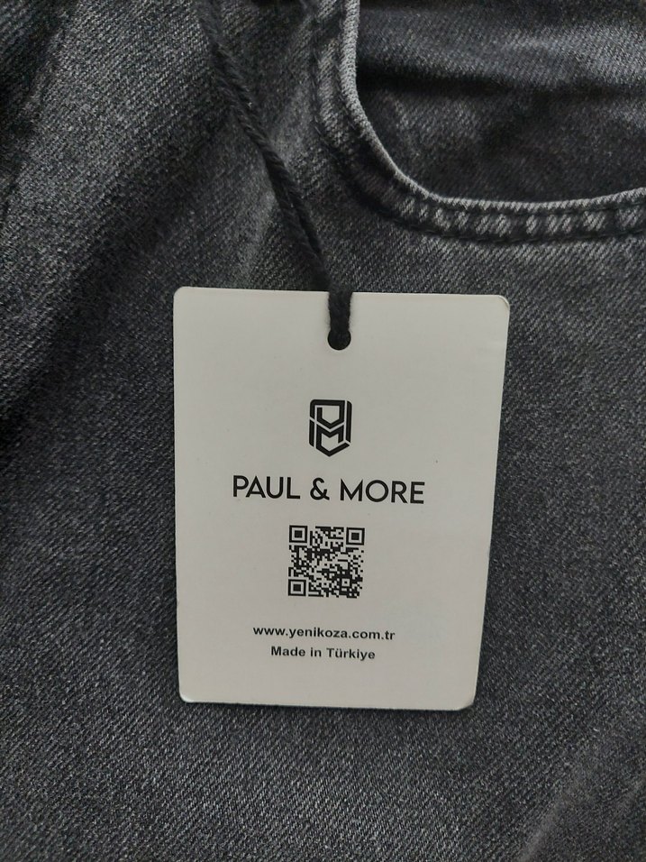 Gri Regular Fit Denim erkek boyfriend Jean - Görsel 2