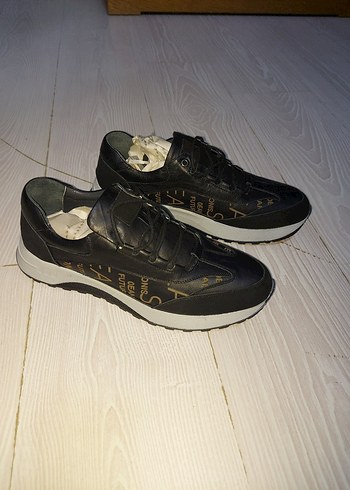 Diğer Erkek Siyah Platformlu Street Style Spor Ayakkabı