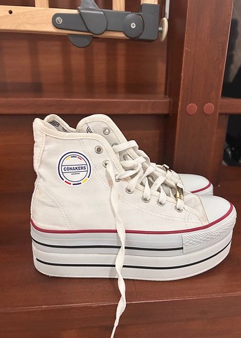 Converse Beyaz Platform Topuklu Kadın Spor Ayakkabı