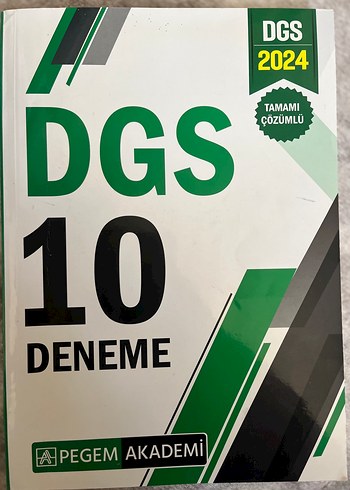 DGS 2024 Tamamı Çözümlü 10 Deneme