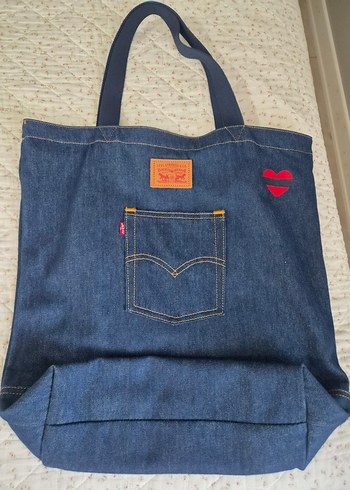 Levis Mavi Denim Omuz Cantasi