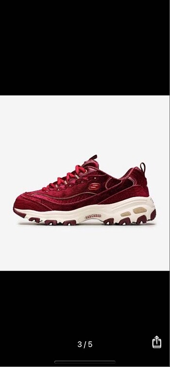 40 Beden bordo Renk Orjinal skechers d lites