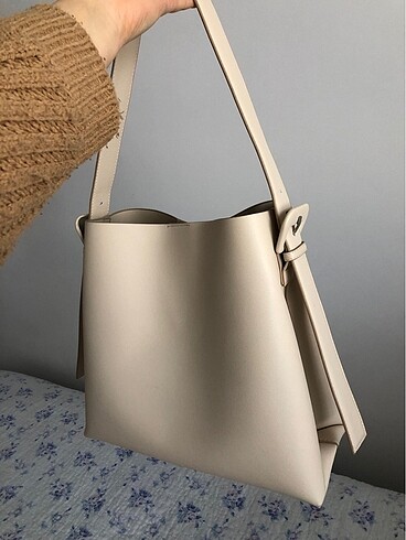 Mango shopper bej çanta