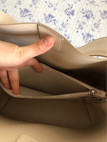  Beden camel Renk Mango shopper bej çanta