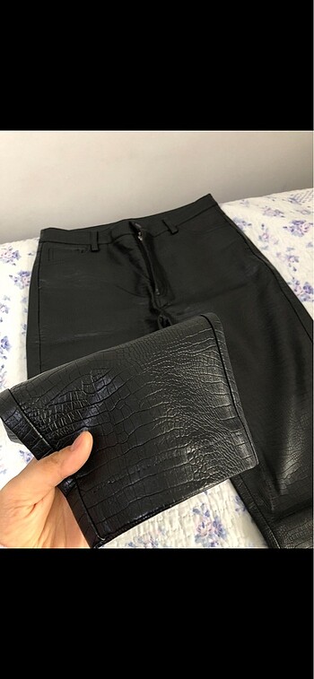 Mango Mango deri pantolon