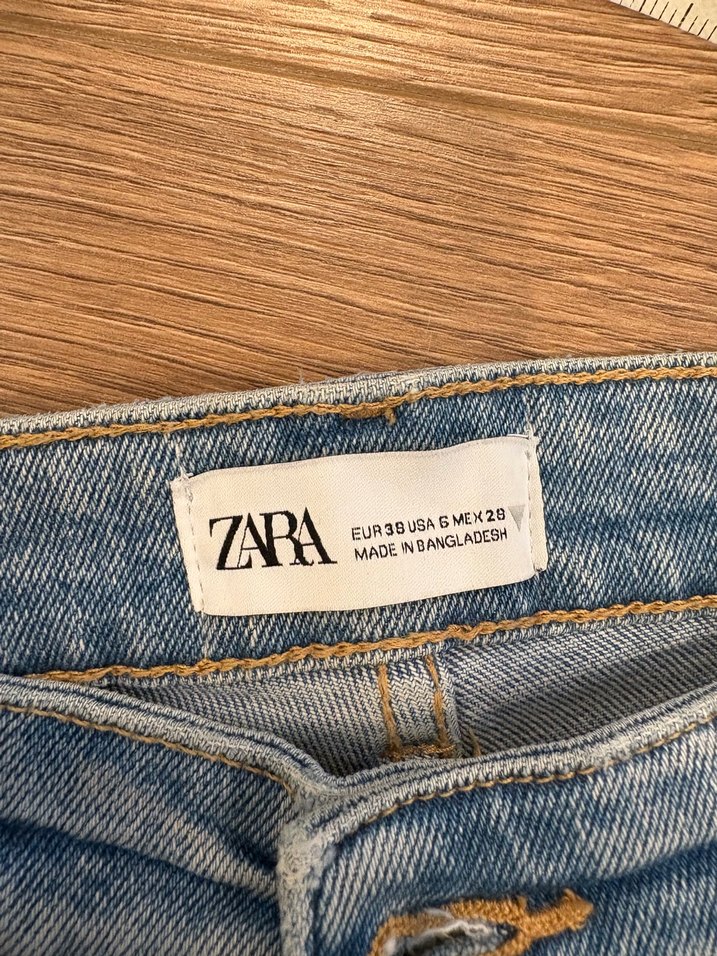 Kadın mavi Midi Denim Jean - Görsel 5