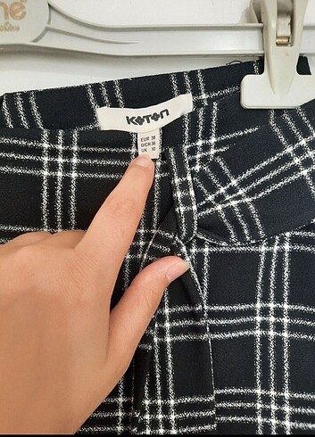 m Beden Kareli midi boy Etek