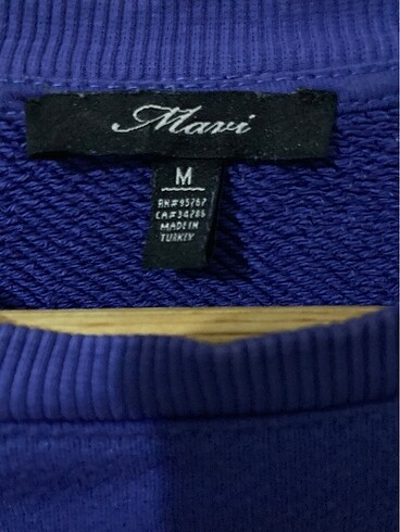m Beden Mavi Sweatshirt