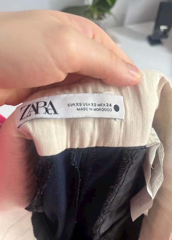 Zara lacivert kumaş pantolon - Görsel 7