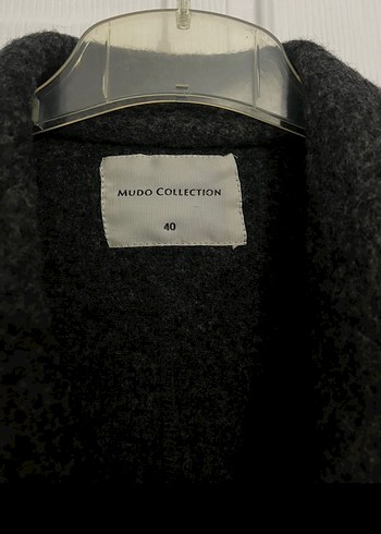 Düğmeli Gri Kadın Kaşe Blazer Ceket - Görsel 3