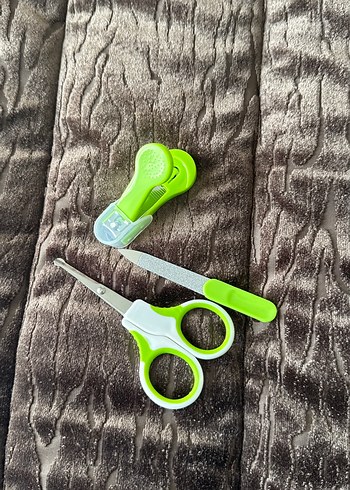 Renkli Yeşil bebek çocuk Tırnak Bakım Seti - Görsel 2