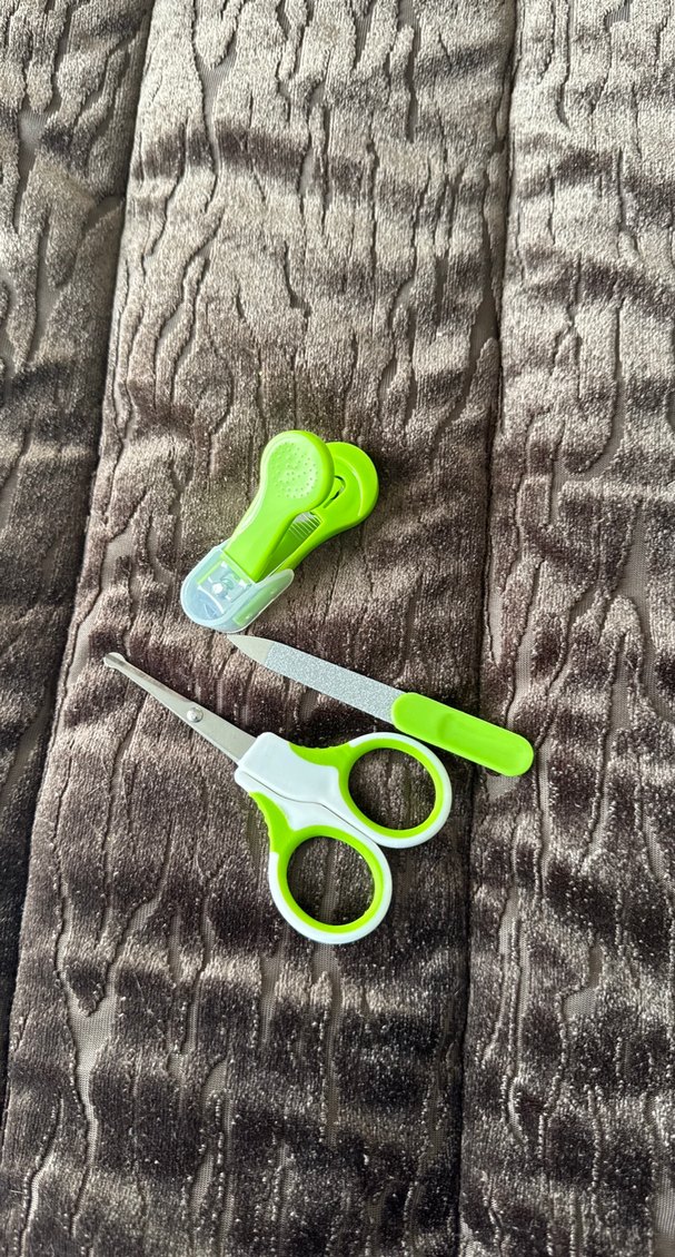 Renkli Yeşil bebek çocuk Tırnak Bakım Seti - Görsel 2