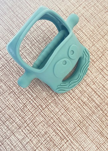 MOCHİ Turkuaz Bebek Diş Kaşıyıcı ve Çıngırak - Görsel 2