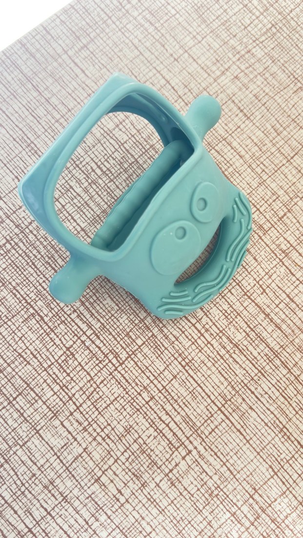 MOCHİ Turkuaz Bebek Diş Kaşıyıcı ve Çıngırak - Görsel 2