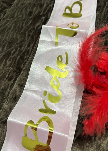 Kırmızı Dantel Bohem Gelin Aksesuar Seti - Görsel 8