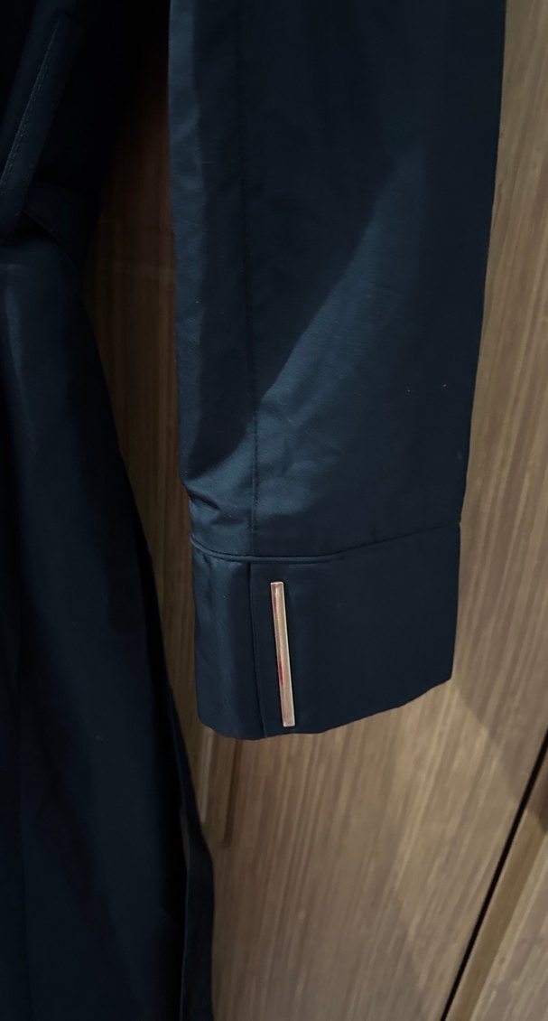 Kadın Siyah Kuşaklı Uzun Trençkot - Görsel 5