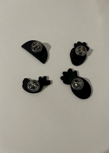 Dörtlü meyveli çanta rozet charmı - Görsel 2