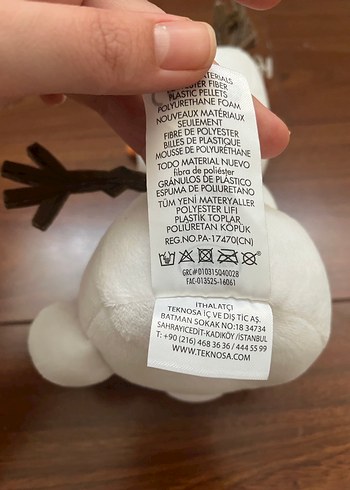 Teknosa Olaf Renkli Beyaz Peluş Oyuncak - Görsel 3