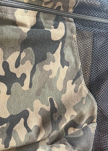 Kamuflaj Kapüşonlu Fermuarlı Ceket - Görsel 2