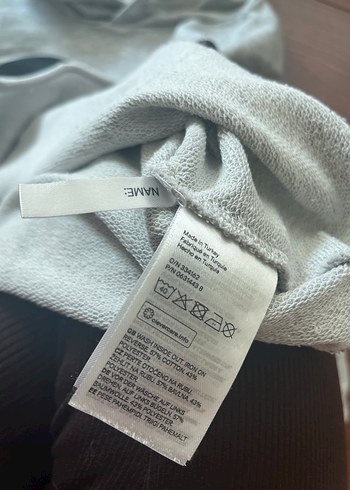 Hm Gri Kapüşonlu çocuk Mickey Baskılı Sweatshirt - Görsel 3