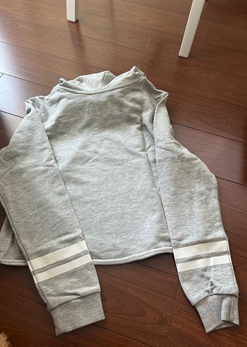 Hm Gri Kapüşonlu çocuk Mickey Baskılı Sweatshirt - Görsel 4