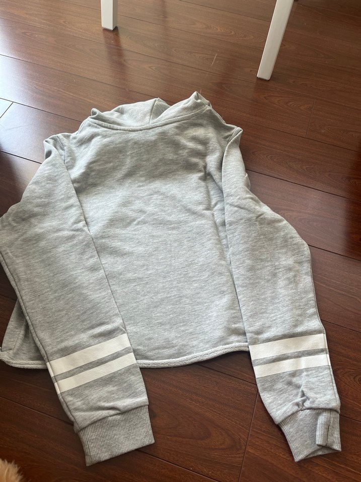 Hm Gri Kapüşonlu çocuk Mickey Baskılı Sweatshirt - Görsel 4