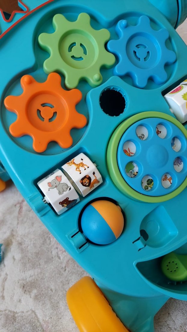 Renkli Turkuaz Bebek Yürüteci - Görsel 2