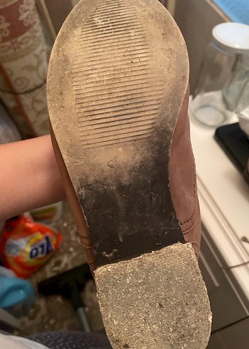37 Beden Bej Deri Bohem Tarzı Kadın ayakkabı
