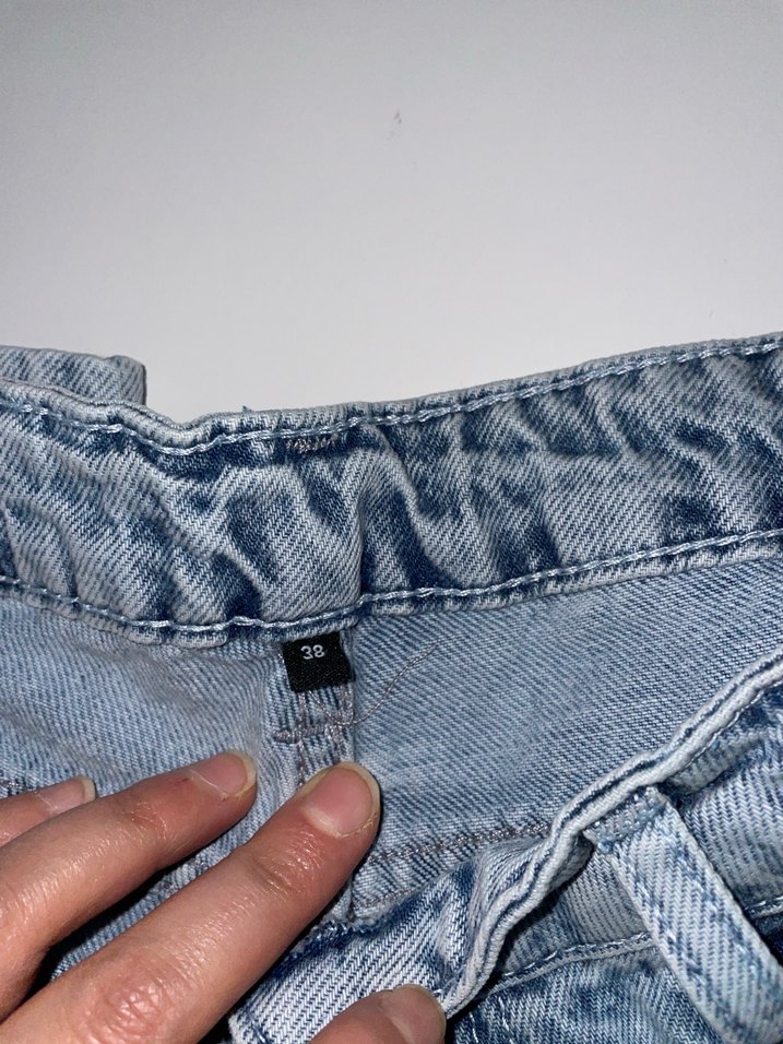 Bol paça Rahat Kesim Kadın Kot Pantolon - Görsel 3