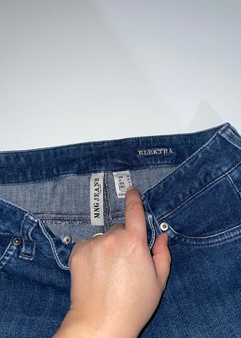 Koyu Mavi Kadın Denim Midi Pantolon - Görsel 3