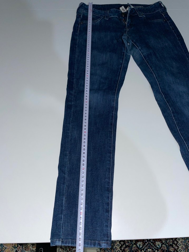 Koyu Mavi Kadın Denim Midi Pantolon - Görsel 5