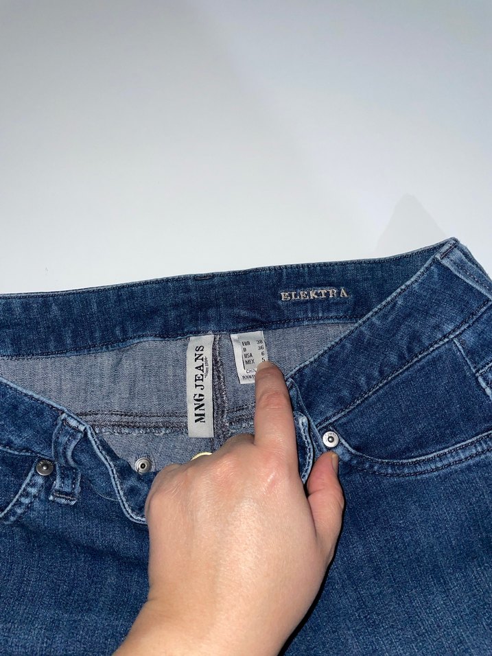 Koyu Mavi Kadın Denim Midi Pantolon - Görsel 3