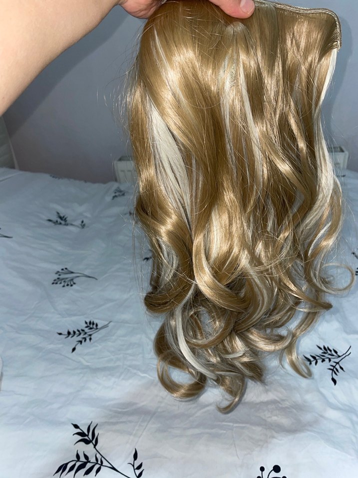 Bej Elastik Bohem Dalgalı Kadın Saç Aksesuarı - Görsel 3