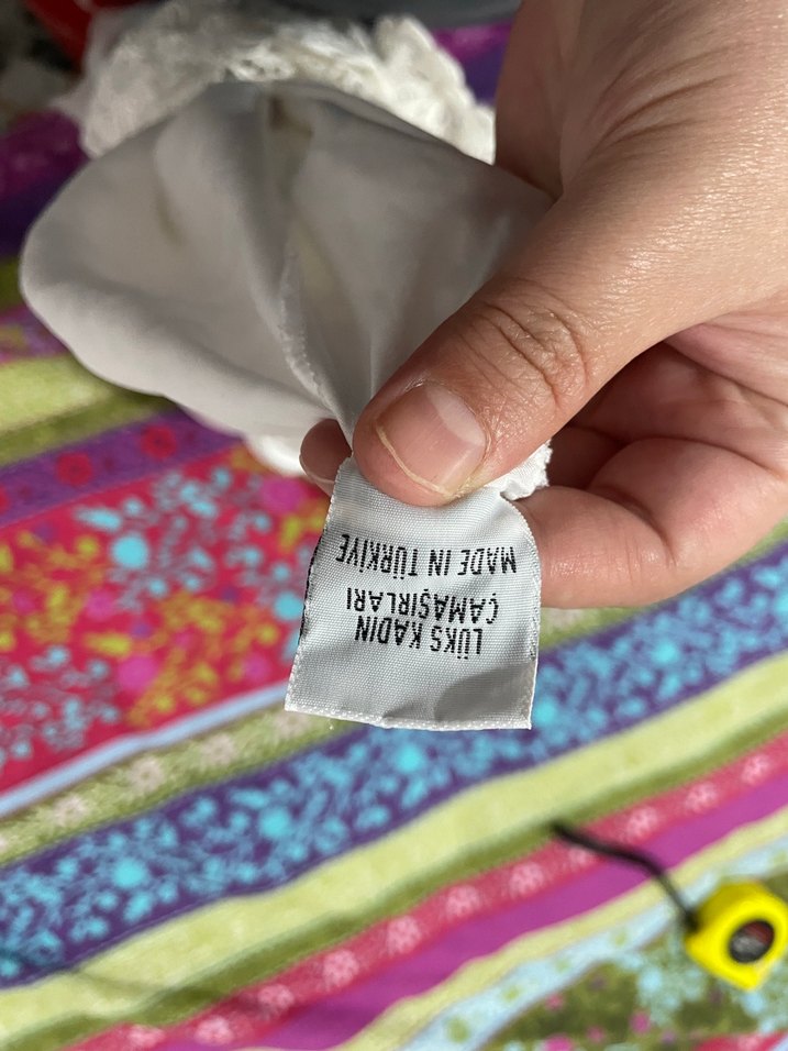 Dantel Detaylı Beyaz Uzun Kadın vintage gecelik - Görsel 4