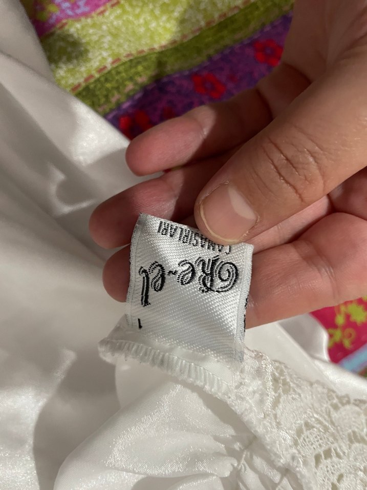 Dantel Detaylı Beyaz Uzun Kadın vintage gecelik - Görsel 5